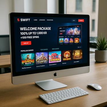 Swift Casino - Desktop Platform Design - Danish Interface